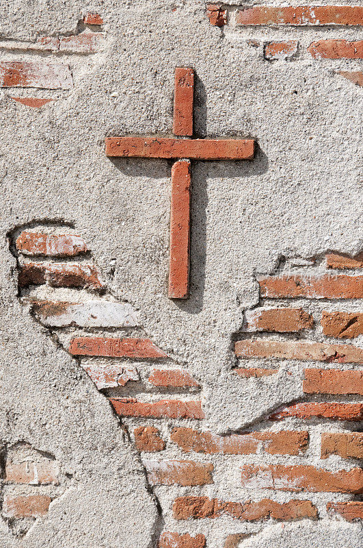 adobe cross Mission San Miguel Arcangel，加利福尼亚州圣米格尔